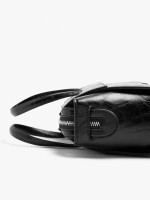Bolso Tote Con Bandolera negro