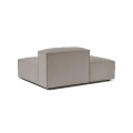 Sillón Nicole Chaise Lounge Simple Izquierdo Gris