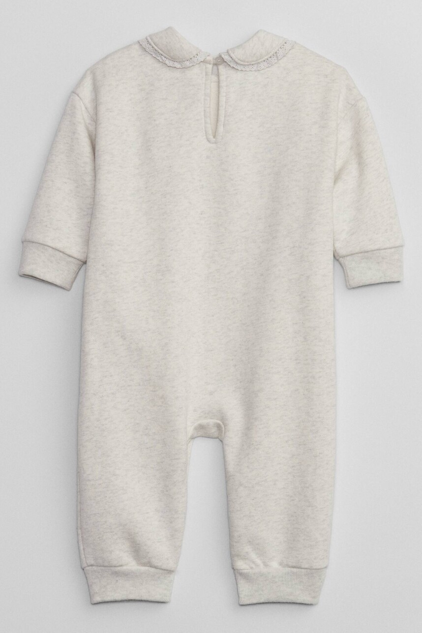 Enterito Con Cuellito Bebé Pale Grey Heather Bc01