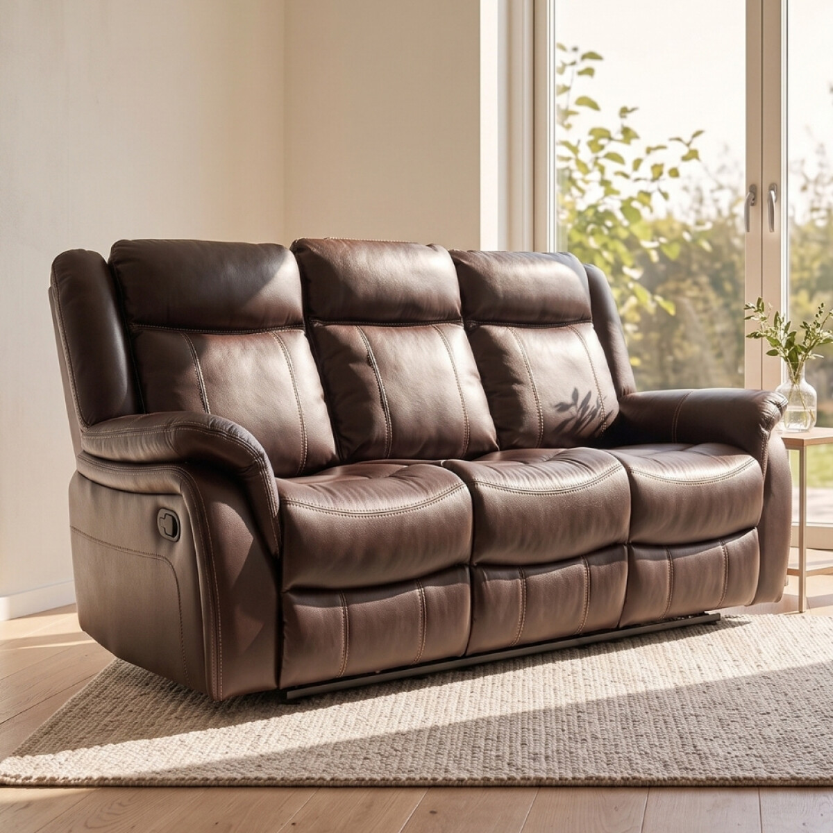 Sofá Recliner 3 Cuerpos - Royal - Marron 