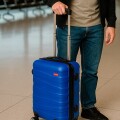 Valija Rigida Carry On Con Mango Telescopico Azul Valija Rigida Carry On Con Mango Telescopico Azul