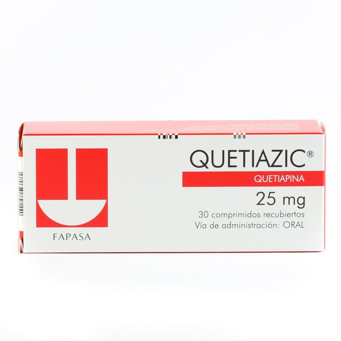 QUETIAZIC 25 MG. CJ X 30 COMP. única