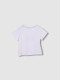 Camiseta Blanca Con Estampado Palmeras Blanco