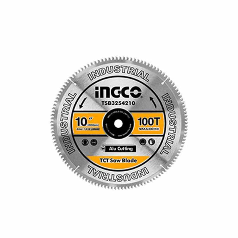 DISCO SIERRA INGLETADORA 10´´ 100 DIENTES ALUMINIO MADERA INGCO TSB3254210 DISCO SIERRA INGLETADORA 10´´ 100 DIENTES ALUMINIO MADERA INGCO TSB3254210