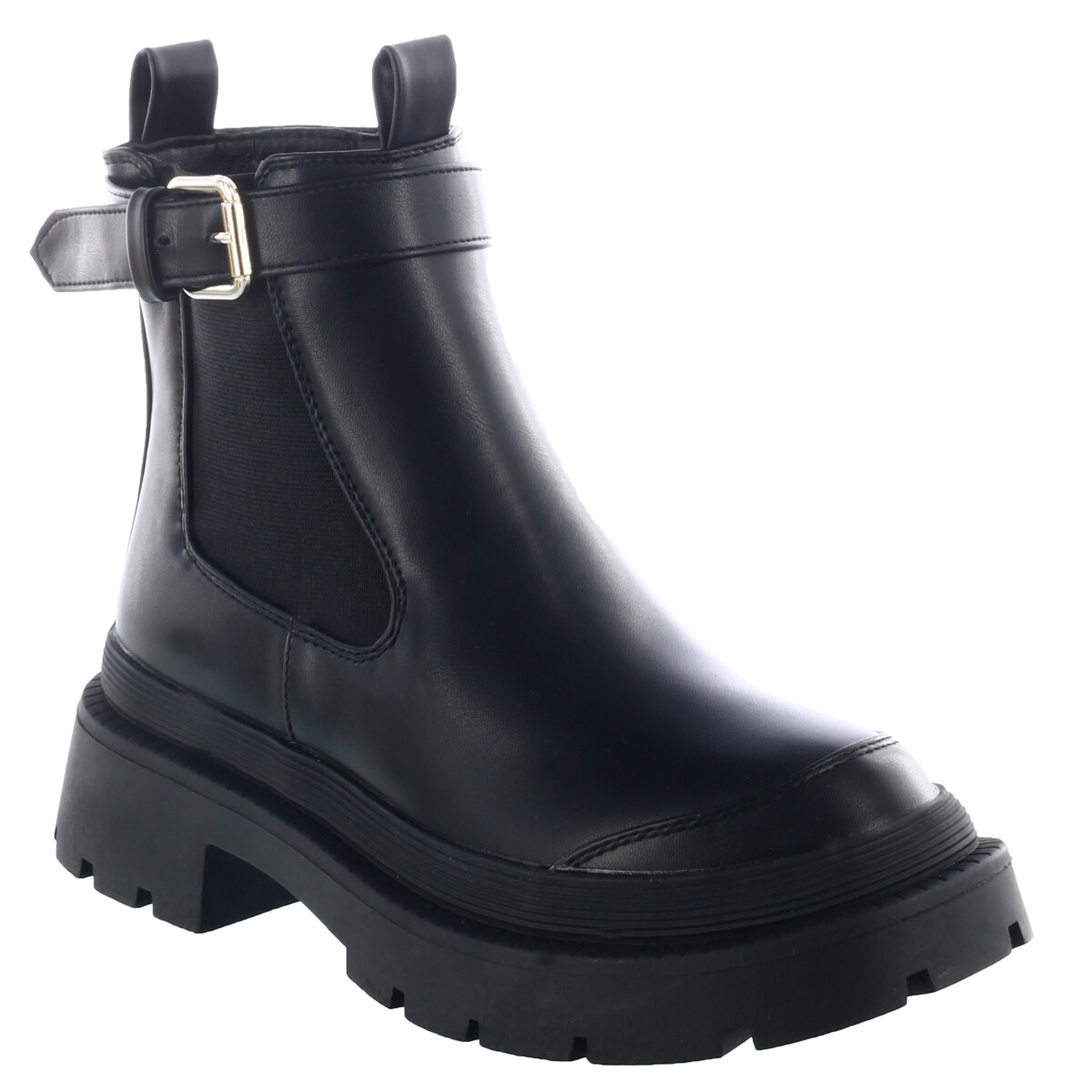 Bota de Mujer Miss Carol chelsea CREW con tira y hebilla - Negro 