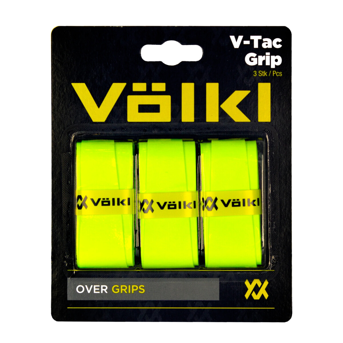 Overgrip Para Raqueta De Tenis Volkl V-Tac Grip Pack x3 - Amarillo Neon 