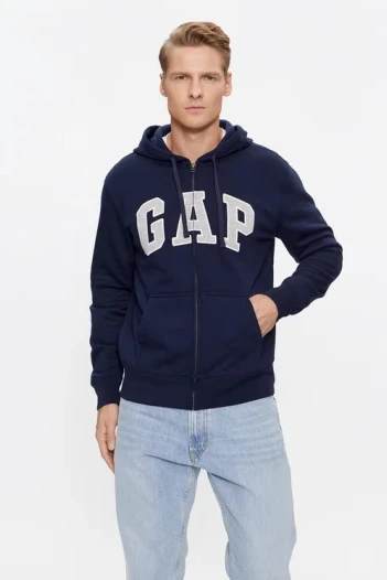 Canguro Con Cierre Logo Gap Hombre Tapestry Navy V2
