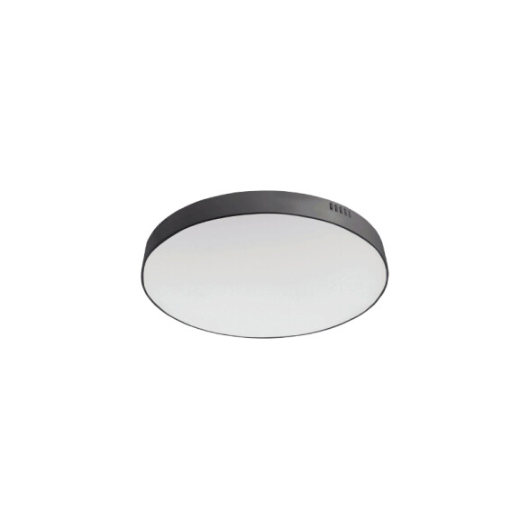 Plafón LED redondo 8W negro, luz cálida Ø110mm NV2130