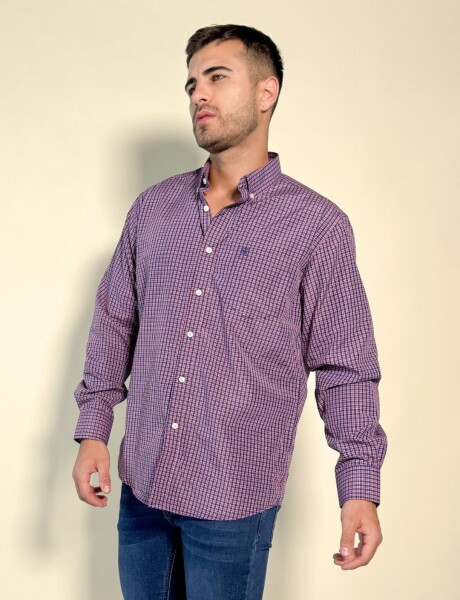 Camisa a cuadros Seth Rojo