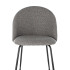 Silla Comedor ComboHome Cali Eames Acolchada Tela Premium Gris 1