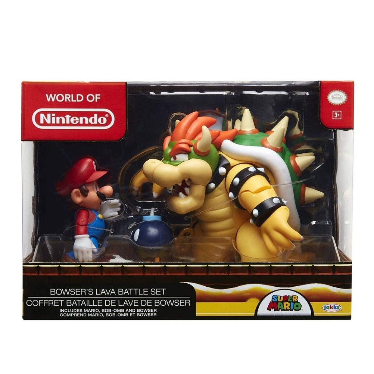 Set Figuras Articuladas Mario Vs Bowser 18 cm Mario Bros - 001 