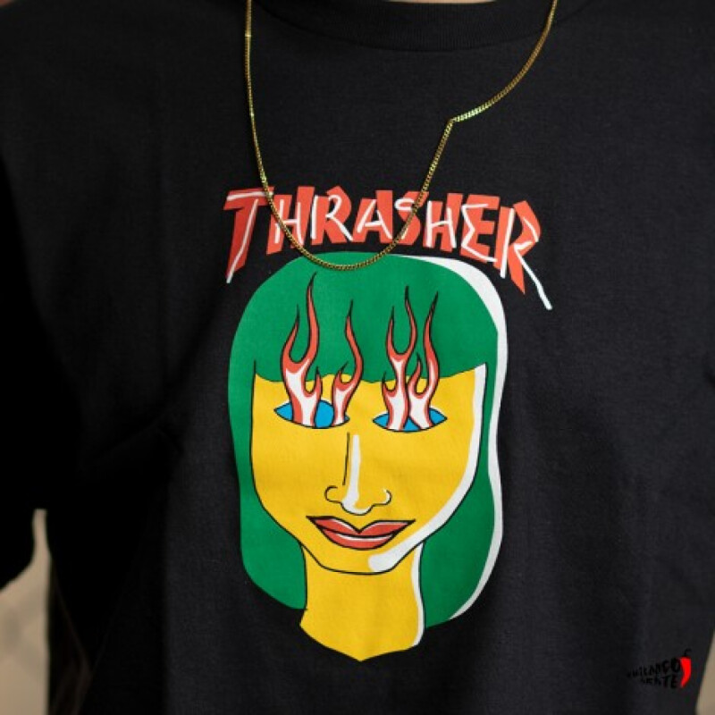 Remera Thrasher Men Talk Shit - Negro Remera Thrasher Men Talk Shit - Negro