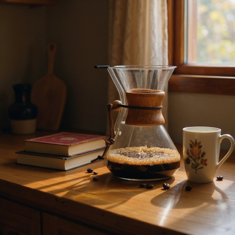 Cafetera Pour Over Borosilicato con Filtro de AC-inox 600ml Sin Color