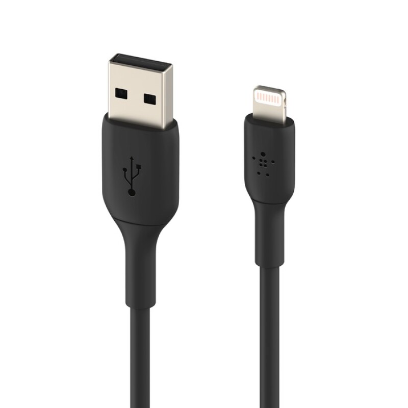 Cable de carga Belkin Lightning USB - A 2mt Negro (Certificado iPhone) Cable de carga Belkin Lightning USB - A 2mt Negro (Certificado iPhone)