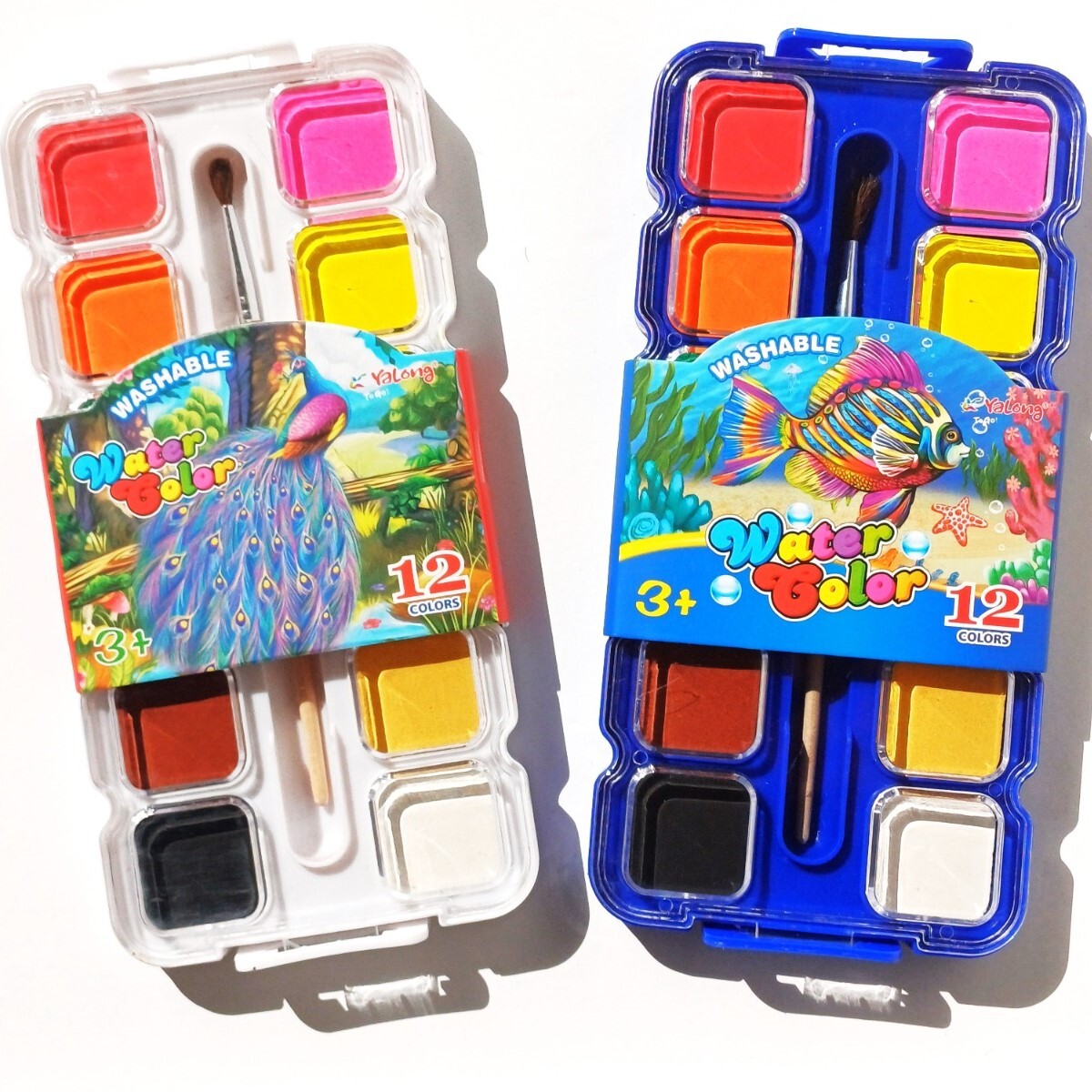 ACUARELAS YALONG 12 COLORES 