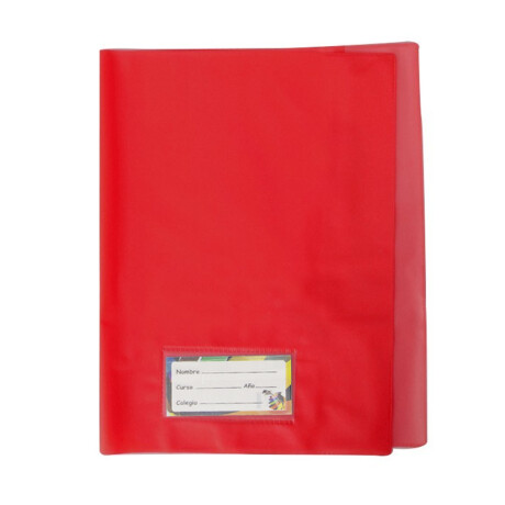 FORRO PVC CUADERNO ROJO (FUNDA X 25) FORRO PVC CUADERNO ROJO (FUNDA X 25)