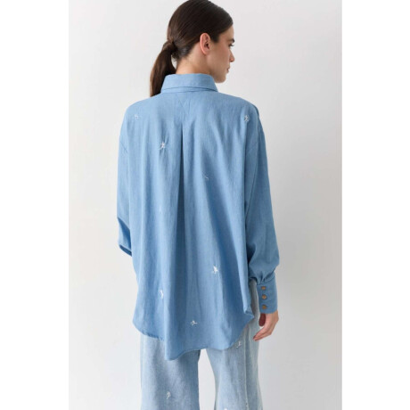 Pre Venta Camisa Sports Jean Celeste