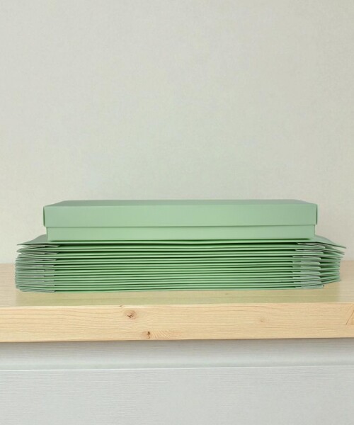 Pack x 20 unid - caja 12 7x32x4 cm eco VERDE AGUA