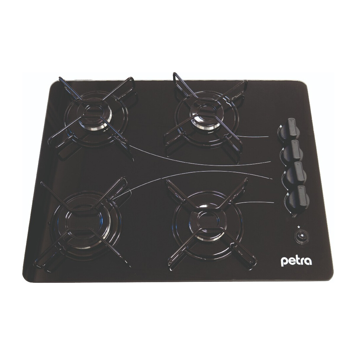 Anafe 4 Hornallas Vidrio Petra 