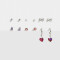 Aros Sets Con strass Set De Aros Plateados - Plateado