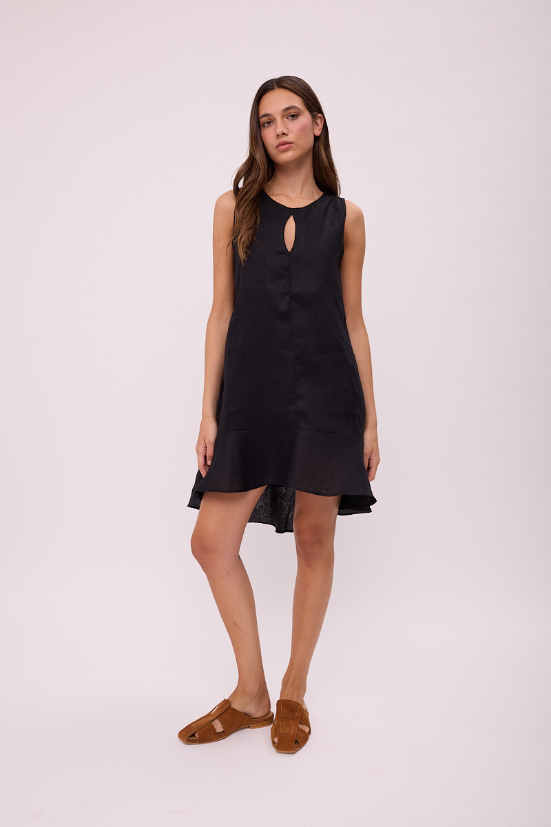 VESTIDO POLK Negro
