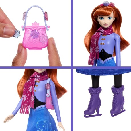 Muñeca Frozen Reveal Patinaje con Accesorios ANNA