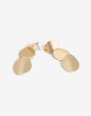 Aros Colgantes Largos Metal Aros Largos Chapones - Dorado