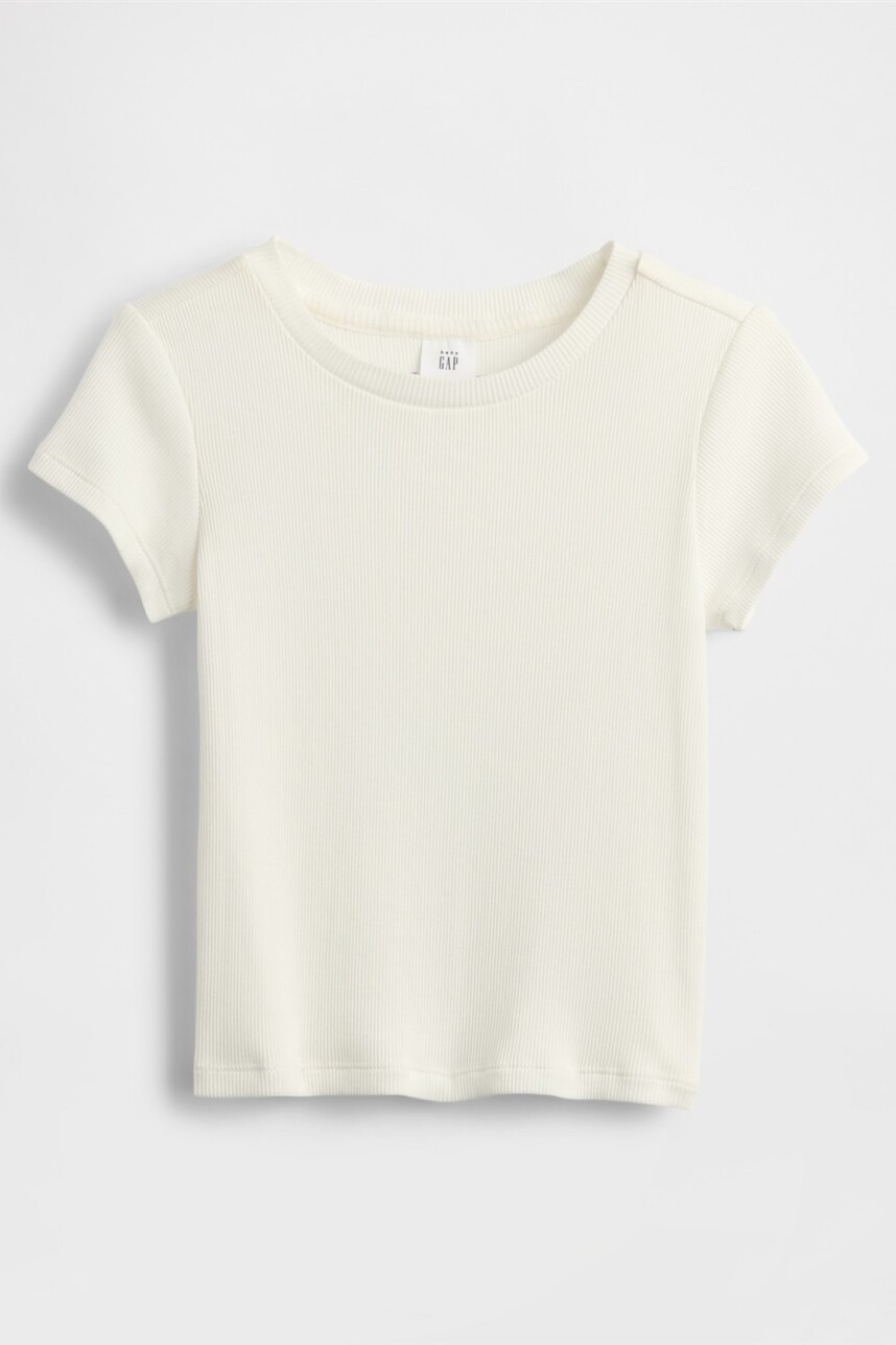 Remera Pointelle Toddler Niña New Off White