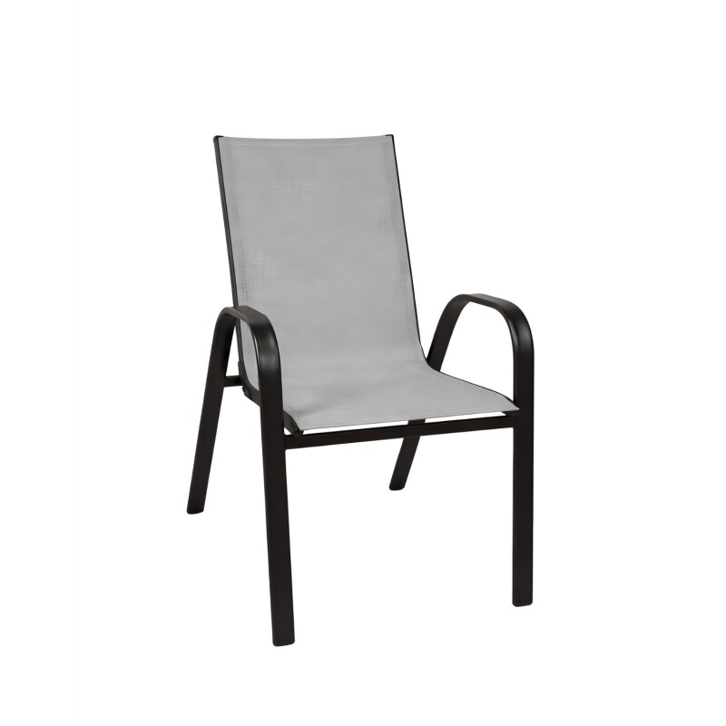 Silla Arye Paysandu beige de aluminio ligero Gris