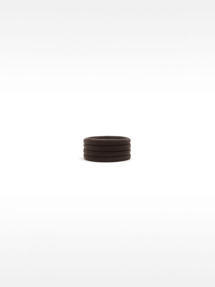 Conjunto De Gomas Para El Pelo marron