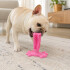 Juguete Para Perros Dental Ventosa Anti Sarro Resistente Color Rosa