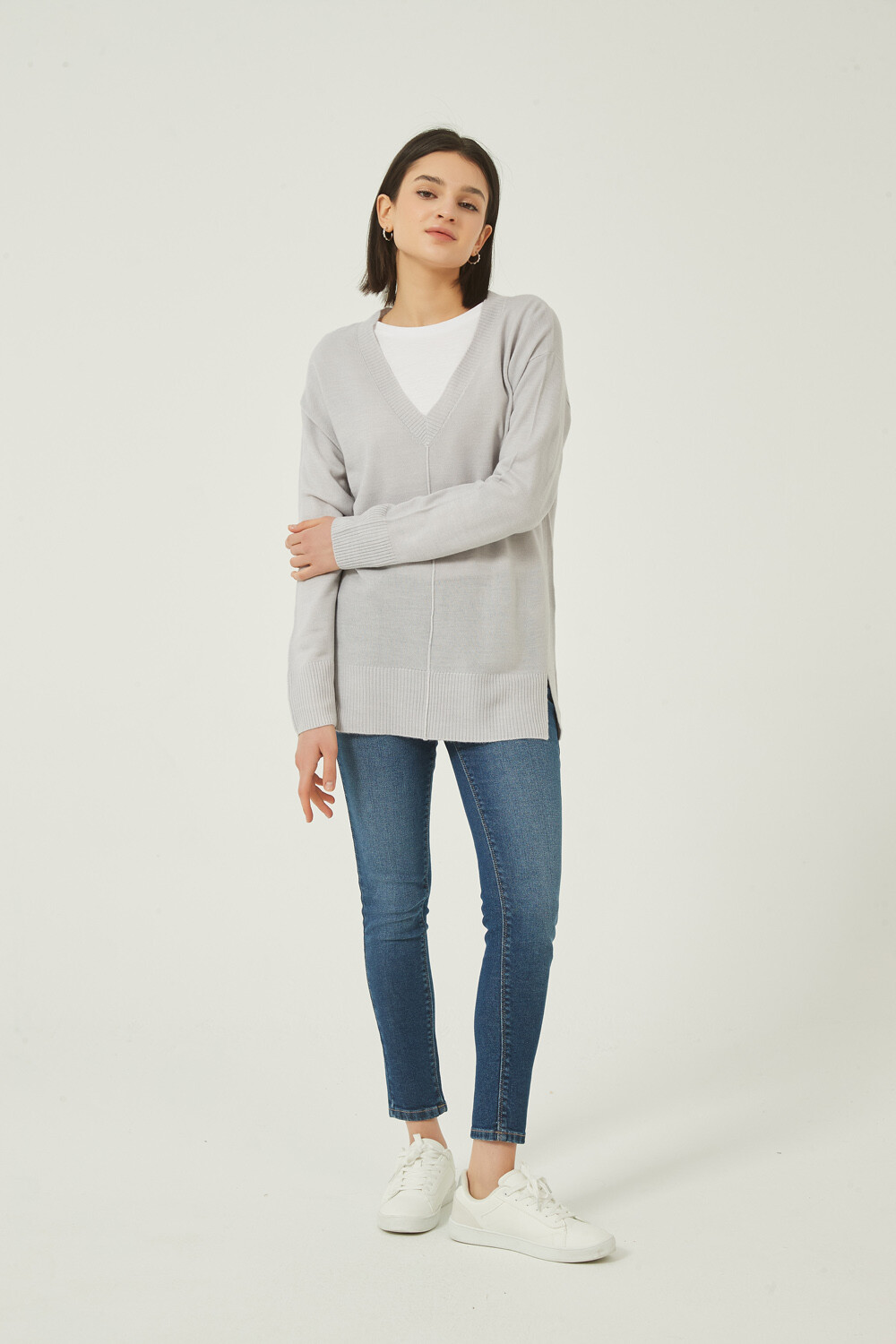 Sweater Fitty Gris Melange