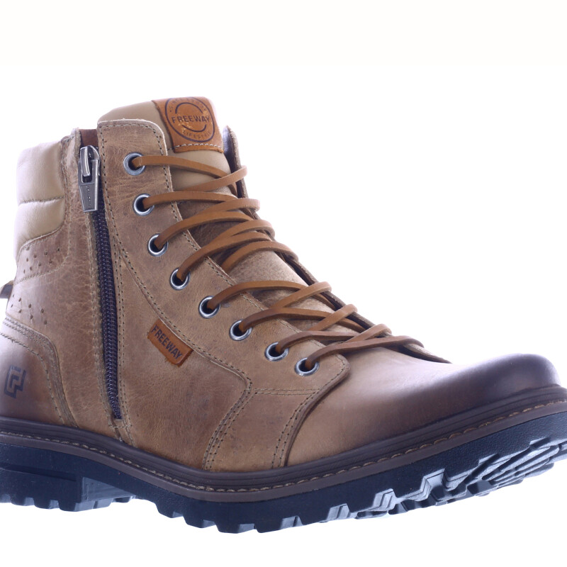 Botas de Hombre Freeway Gor Casual Beige Arena (Cuero Graso)