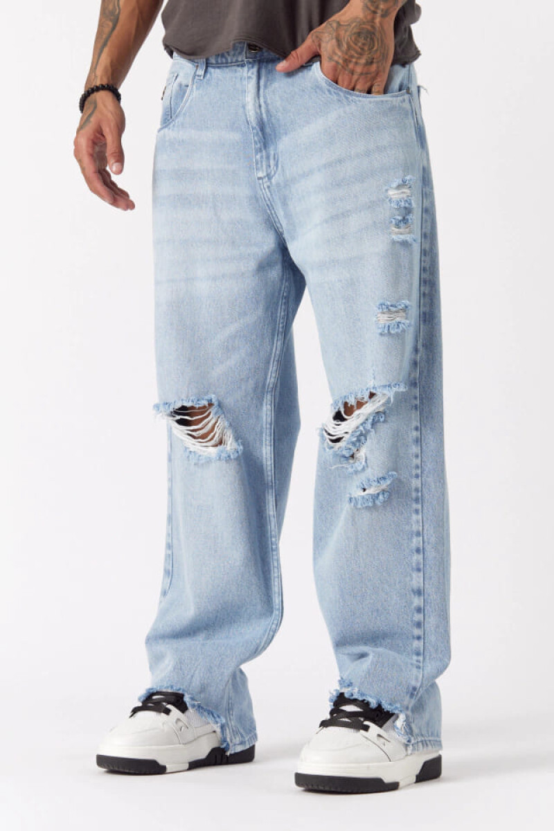 Jean Wide Leg Tamal Azul Medio 