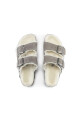 Sandalia Arizona Shearling - Suede Leather - Regular Stone Coin