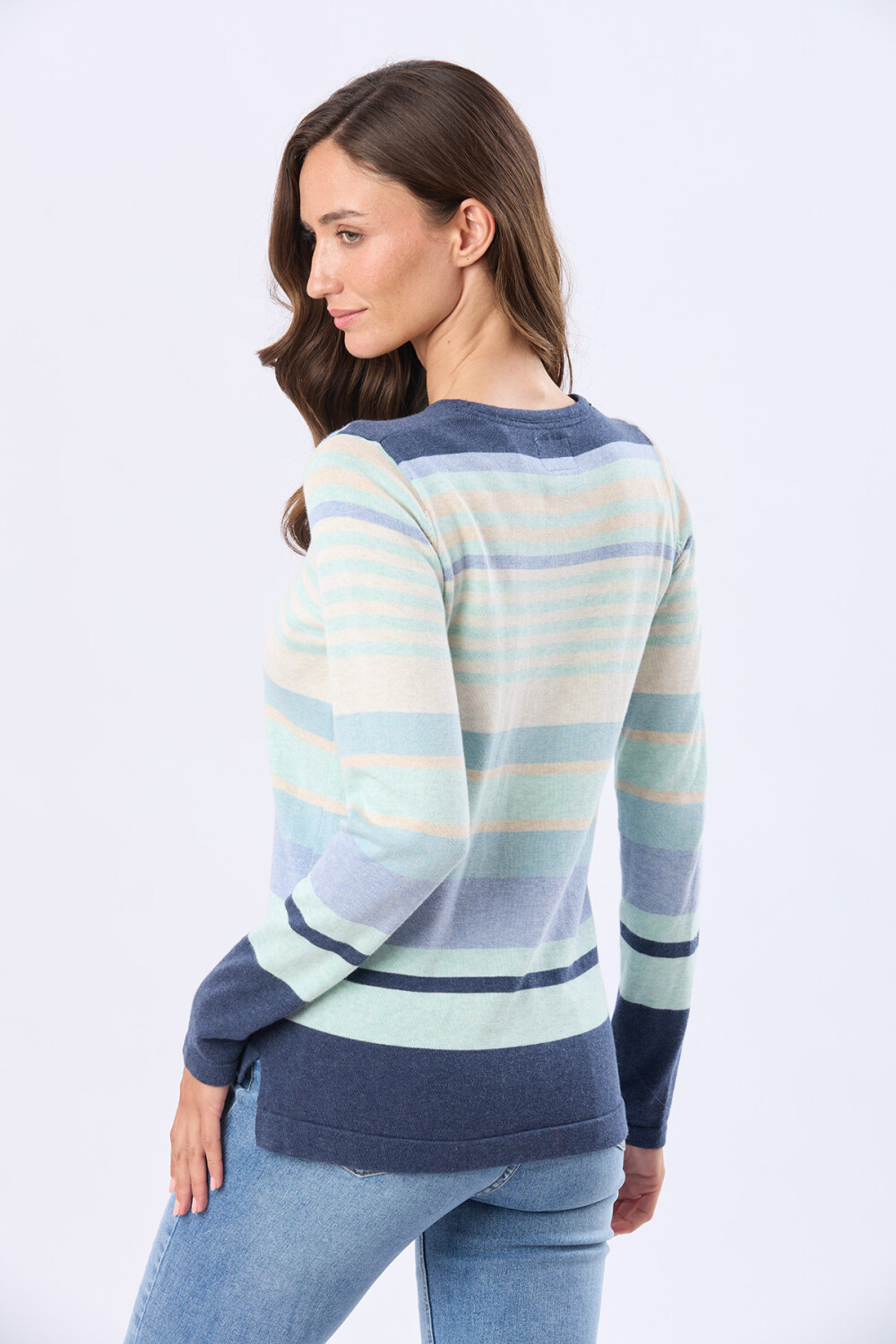 BUZO TEJIDO RAYADO Azul