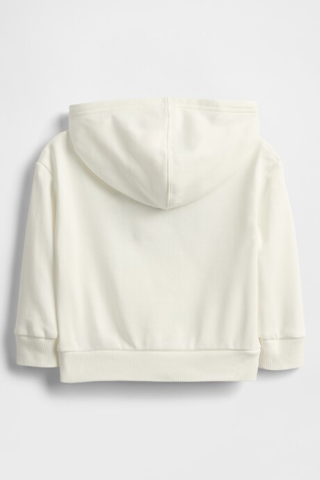 Buzo Canguro Sin Felpa Logo Gap Toddler Niño New Off White