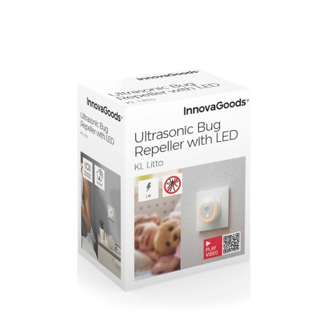 AHUYENTADOR MOSQUITO LED ABS BLANCO INNOVAGOODS