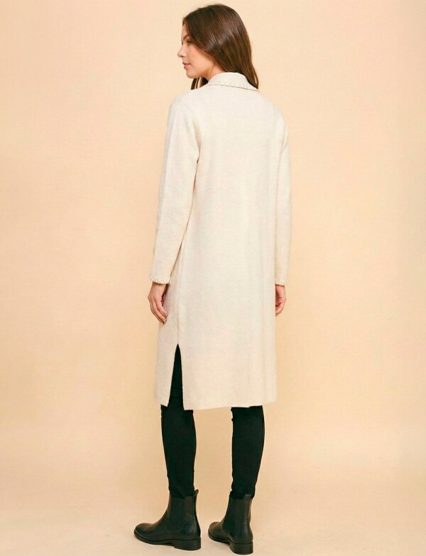 Cardigan Pespunte BEIGE