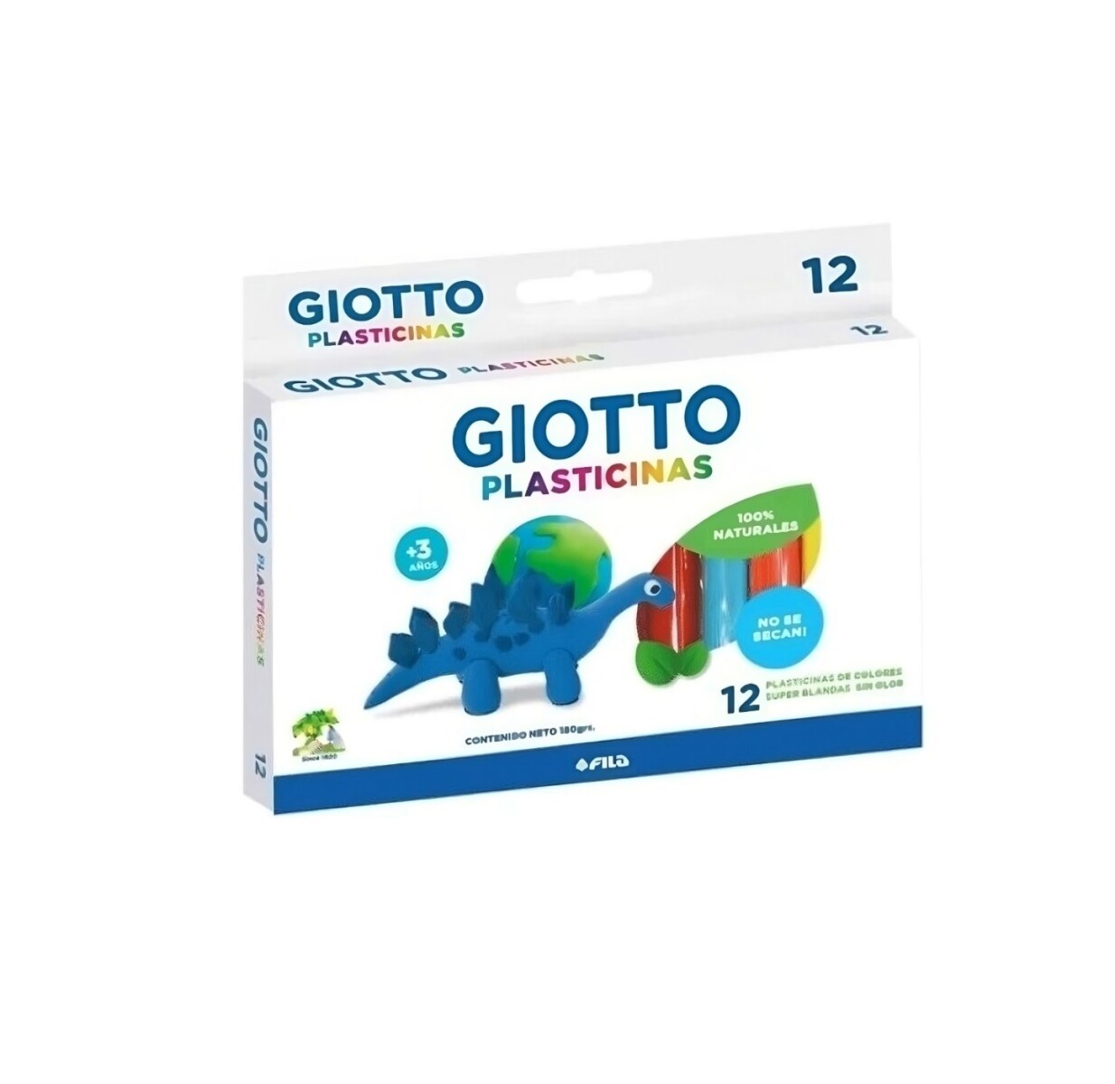 Plasticina Giotto Natural – Set x12 Colores 