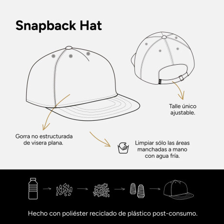 Gorro Martha Snapback 1968 Crudo Gorro Martha Snapback 1968 Crudo