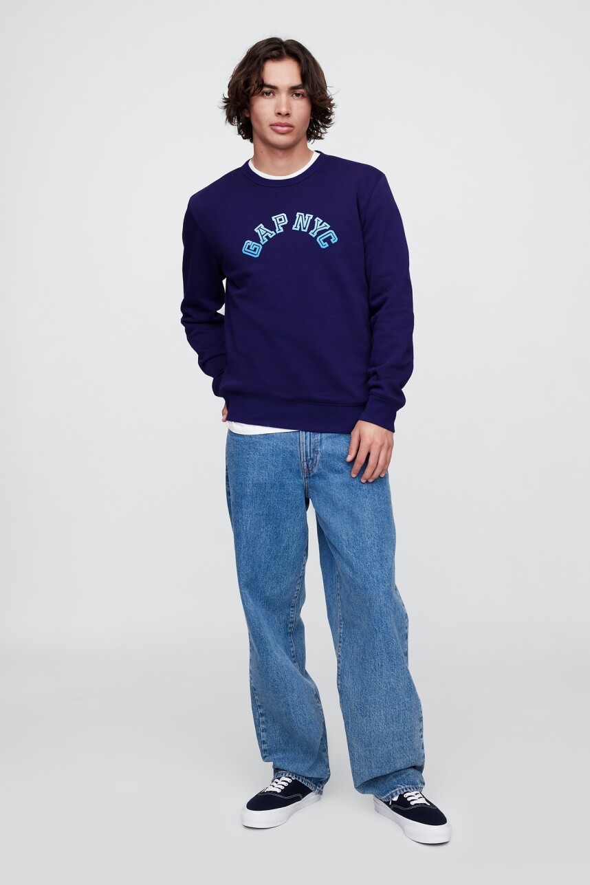 Remera Logo Gap Hombre Twilight Navy