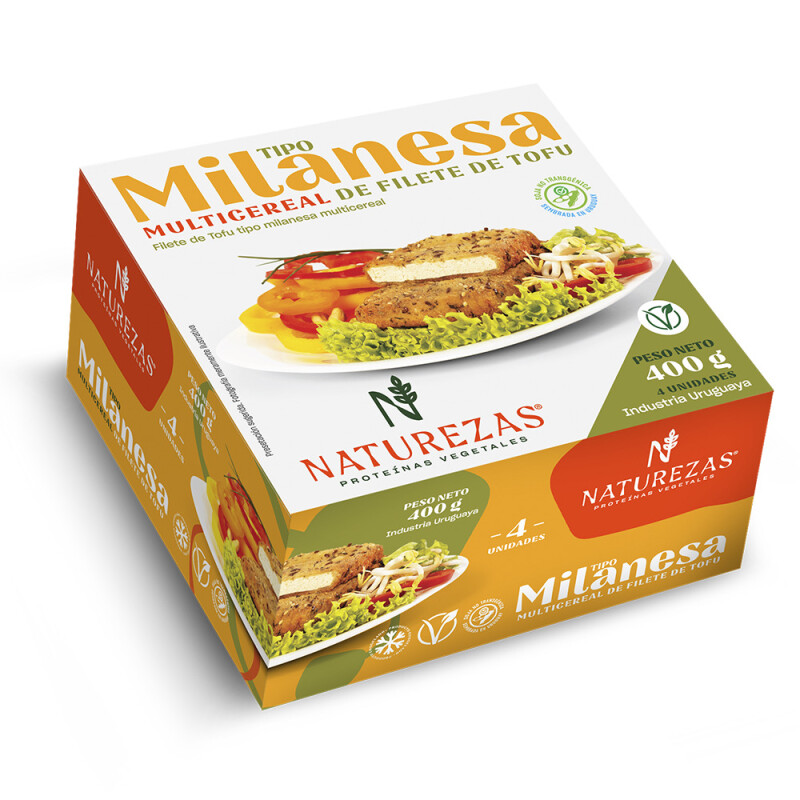 Milanesa multicereal tofu con sal Naturezas - 4 uds. - 400 gr Milanesa multicereal tofu con sal Naturezas - 4 uds. - 400 gr