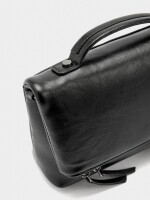 Bolso De Fiesta Con Solapa Efecto Craquelado negro