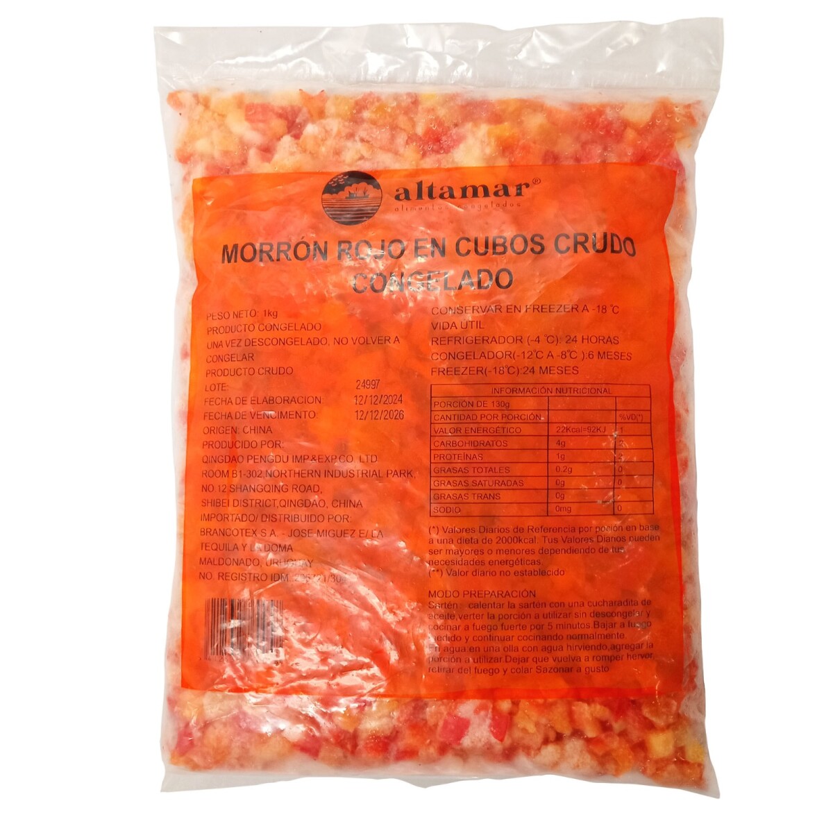 Morron Rojo Altamar 1Kg 