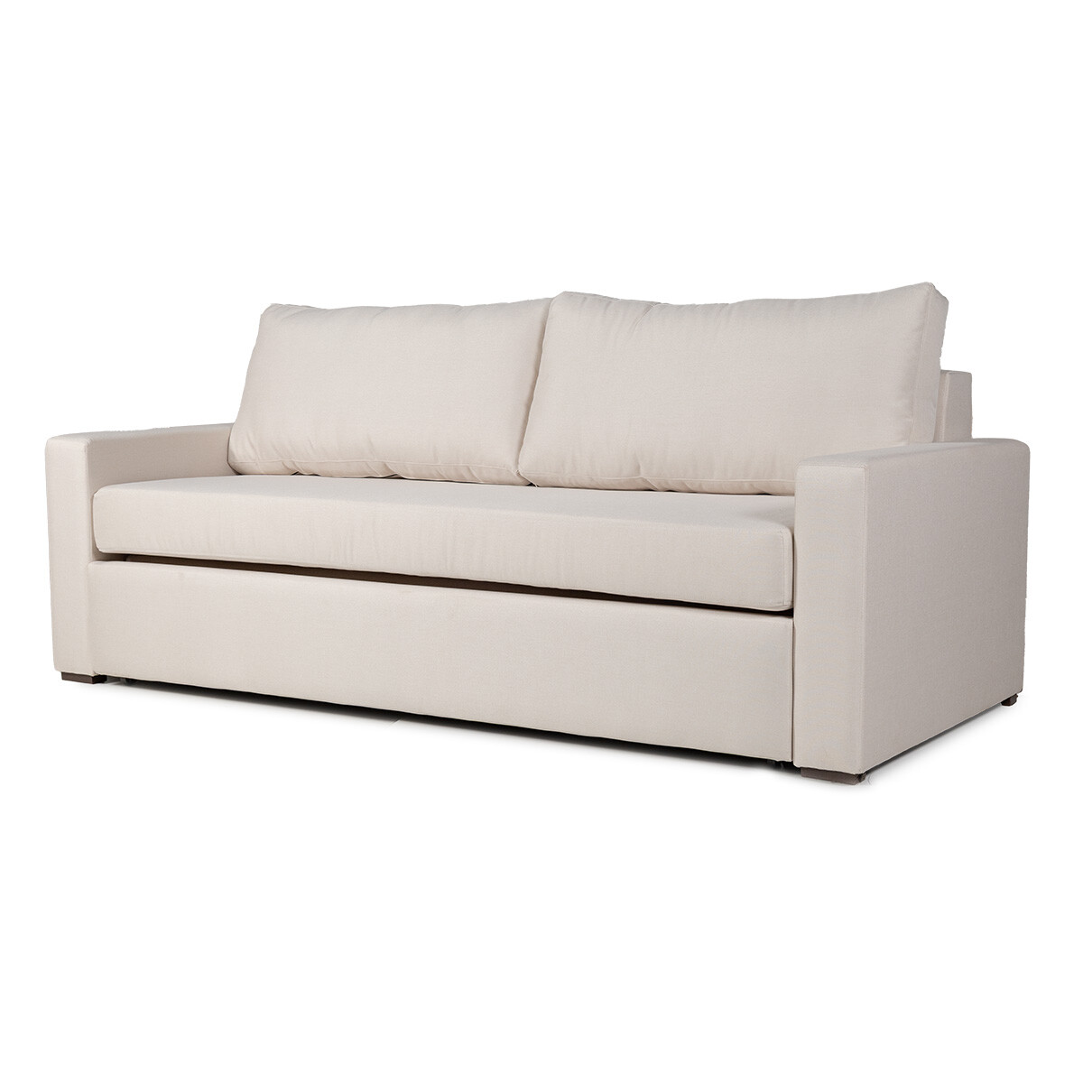 Sofá Cama Mónaco - Tela Rústica - 2195 (Beige) 