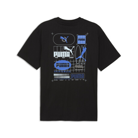 Graphic Grid Tee 68803901 Negro