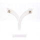 Caravanas En Oro 18K 2 Colores Y Brillantes Caravanas En Oro 18K 2 Colores Y Brillantes