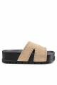 Sandalia zueco plataforma BT401 Beige