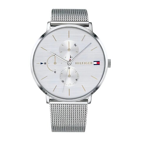 Reloj Tommy Hilfiger 1781942 para dama con correa de acero Plateado